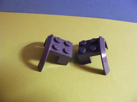 LEGO--50745-- 4x2 1/2x2--Fenders--Wheel Arch--Grey/DKStone--2 Pieces-