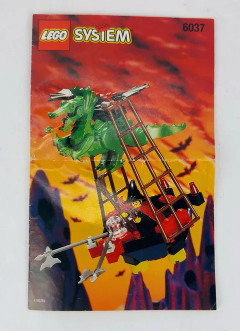 LEGO instructions leaflet for 6037 Witch's Windship Castle Fright Knights 1997