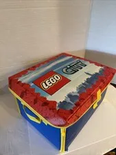 Lego City Two Sided Play Mat 28” X 25” Helicopter Road Police Storage Case