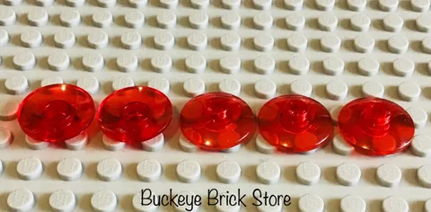 LEGO Lot of 5 Classic Trans Red 2x2 Radar Dish Space Star Wars 