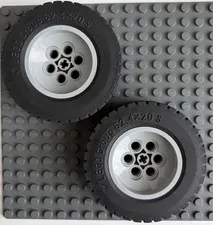 LEGO LOT OF 2 TECHNIC WHEEL TIRES AND RIMS 62.4 x 20 S LTFM