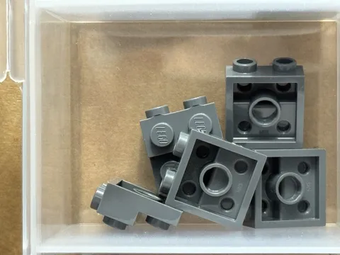 LEGO Parts - Dark Bluish Gray Plate 2 x 2 x 2/3 2 Studs Side - No 4304 - QTY 5