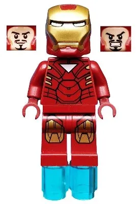 LEGO® Minifigure Super Heroes sh0015 Iron Man Mark 6 Armor Small Helmet Visor Fo
