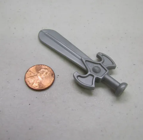 New Lego Duplo Block Silver Sword Knight Replacement Weapon From #4776 #4777