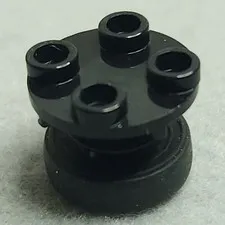 LEGO Round Plate 2x2 with Black Tire 14mm Black x1 40145 59895 Genuine