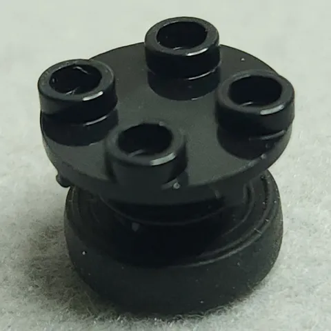 LEGO Round Plate 2x2 with Black Tire 14mm Black x1 40145 59895 Genuine