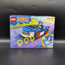 LEGO Sonic the Hedgehog Speedster Lightning Race Car Set 126Pcs 77117 Sealed