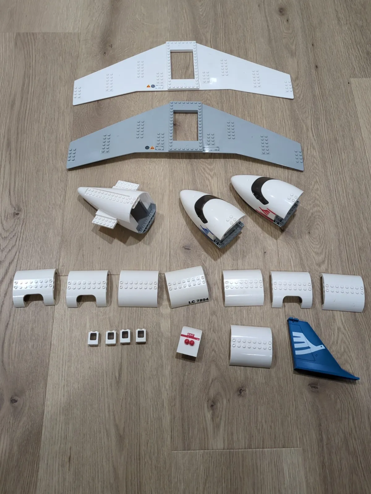 LEGO Airplane Parts Lot , Including Large Wings, Good Condition