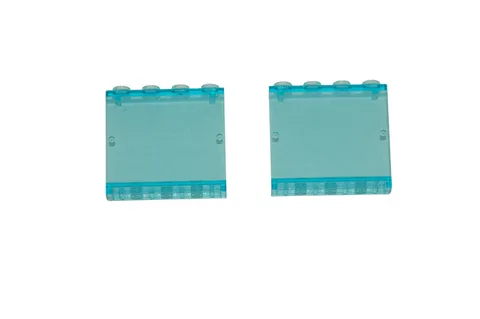 2 Lego® TRAIN Railway 9V RC Window for Waggon Carriage 4x3 STANDARD BLUE