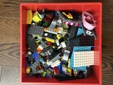Lego 2x2 Storage Box Brick Red +5 lb Random Nice! Legos. Bulk Lego Pieces