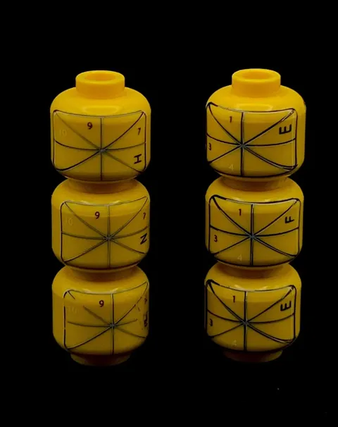 Lego Printer Alignment Minifigure Head Rare Test Print Prototype Error Misprint
