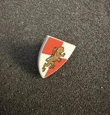 LEGO Triangle Lion Knight Shield (Red, White, & Gold) - Castle - Kingdoms - New