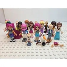 Lego Friends 16 Minifigure Lot Assorted Colorful Girl Authentic Minifigs