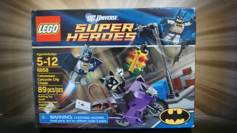 LEGO FIGURE MINIFIGURE DC SUPER HEROES BATMAN CATWOMAN CATCYCLE CITY CHASE 6858 