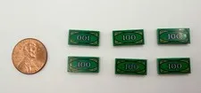 Lego Green Currency Dollar Bill - 6 Pieces