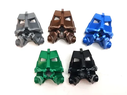 LEGO Bionicle Head Connector Block 3 x 4 x 1 2/3 Part 32553 Multicolor QTY 5
