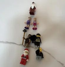 LEGO Mixed Minifigure Lot Santa w/ Accessories Mixed Figures