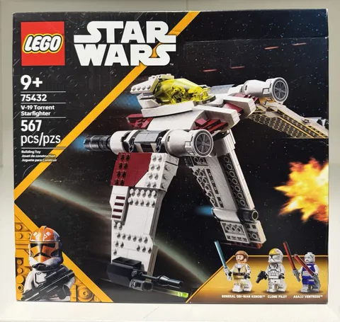 LEGO Star Wars V-19 Torrent Starfighter 75432 Complete Set 567 pcs Box 9+