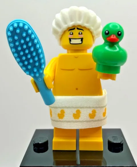 LEGO 71025 CMF Series 19 Shower Guy Minifigure col19-2 Complete New
