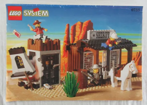 Lego System Wild West Sheriff's Lock-Up #6755 Instruction Manual 1996