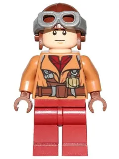 LEGO® Minifigure Star Wars sw0641 Naboo Fighter Pilot Medium Nougat Jacket