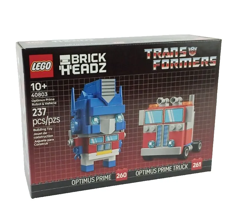 LEGO® Brickheadz Transformers Optimus Prime Robot & Vehicle Building Set 40803