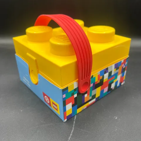 Lego X Target Yellow Brick Storage Box with Red Handle Brand New Exclusive NWT