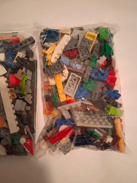 LEGO Bulk Lot Mixed Bricks & Pieces, Multicolor Plastic, Polybag Packaging