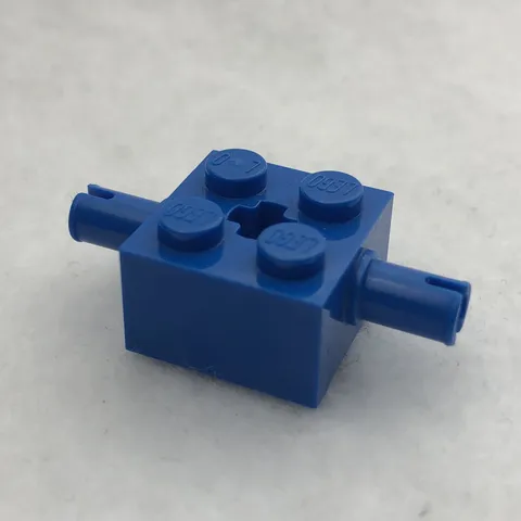 LEGO 30000 Blue Brick, Modified 2 x 2 with Pins and Axle Hole (x1))