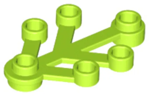 12x LEGO 2423 Plant Leaves 4x3 Lime Green 12 Pieces