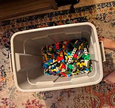 LEGO Bulk Lot Mixed Bricks, Pieces & Parts, Multicolor Plastic