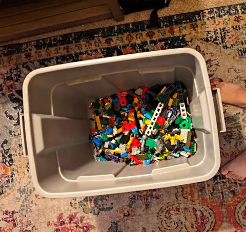 LEGO Bulk Lot Mixed Bricks, Pieces & Parts, Multicolor Plastic