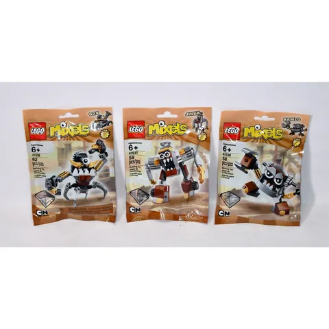 LEGO MIXELS Series 5 Building Set Lot (41536 GOX, 41537 JINKY, 41538 KAMZO) 726