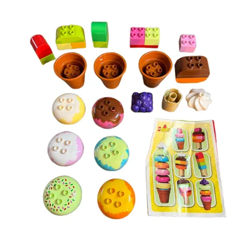 LEGO Duplo 10574 Creative Ice Cream Set 25pc Toddler Building Toy Multicolor