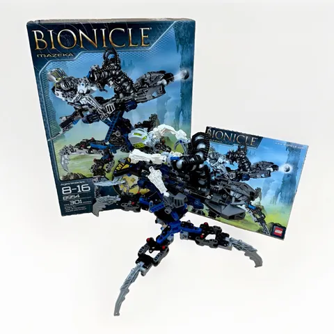 Lego Bionicle: Mazeka 8954 100% Complete With 9 Zamor Spheres Box & Manual