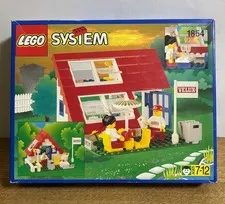 LEGO System House with Roof-Windows Velux 1854 In 1996 New,Unused Retired Japan-