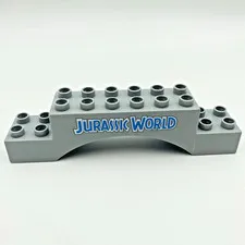 LEGO Duplo Jurassic World: Bridge Support Arch 2x10x2 Slate Gray Part 10939 Park
