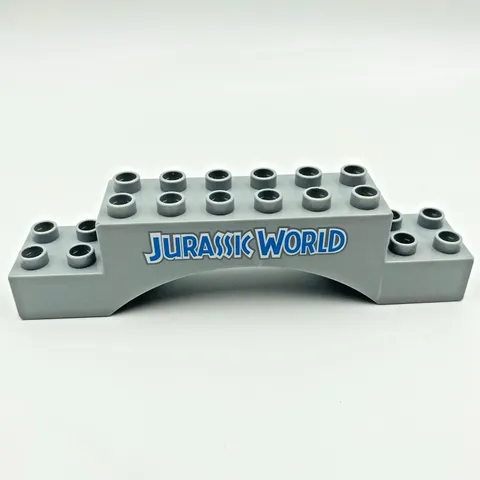 LEGO Duplo Jurassic World: Bridge Support Arch 2x10x2 Slate Gray Part 10939 Park