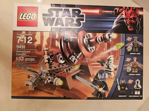 LEGO 9491 Star Wars Geonosian Cannon New Sealed Retired 132 Pieces 4 Mini Figure