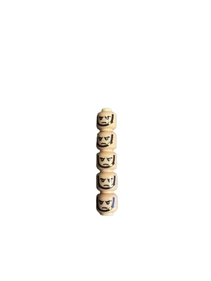 LEGO® 5 Count Army Soldier Head  Minifigure Head