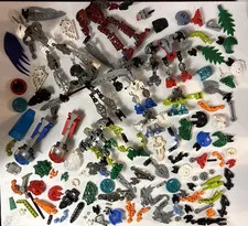 Bulk Bundle Lot of LEGO Bionicle Hero Factory Pieces Masks Legs Weapons G2 G1