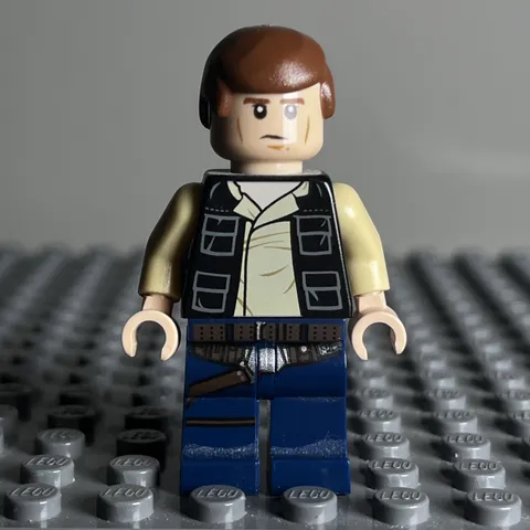 Lego Han Solo Minifigure Blue Legs Vest Pockets Star Wars 75030 75052 sw0539 2T