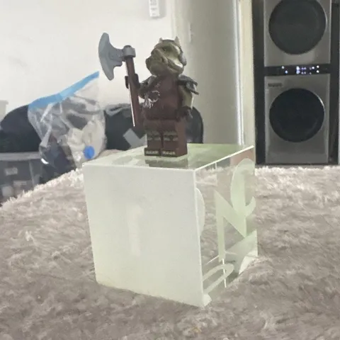 LEGO Minifigure Orc w/ Battle Axe Weapon & Armor Plastic Figure