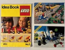 Vintage LEGO Lot/3: 1977 Idea Book No. 2, 1984 Legoland, & 1983 Catalog Booklets