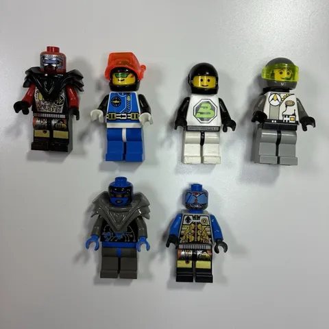 LEGO Space Blacktron Minifigures Lot of 6 Vintage Astronaut Figures
