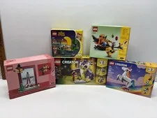 LEGO Sealed Set Lot Creator Animal Crossing Birds Nest Christmas Frame Unicorn