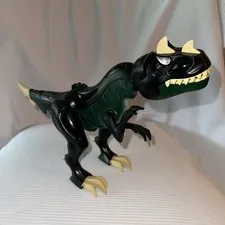 Lego Dino Attack (2005) 7476 Green T-Rex [Working light]