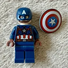 LEGO x Marvel: Captain America - Dk. Blue Suit w/ Brown Belt & Harness (SH0736)