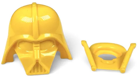 Official LEGO Unreleased Star Wars Darth Vader Yellow Monochrome Minifig Helmet