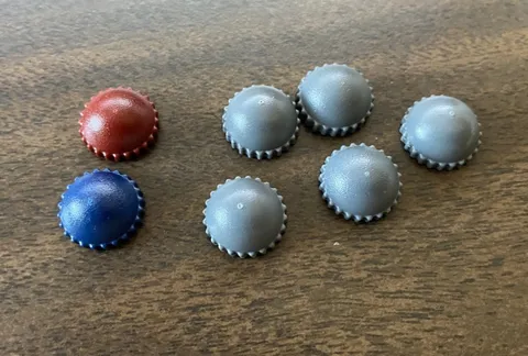 LEGO 7 Minifigure Headgear:  Knit Caps for Burglar, Classic, Police, more ...